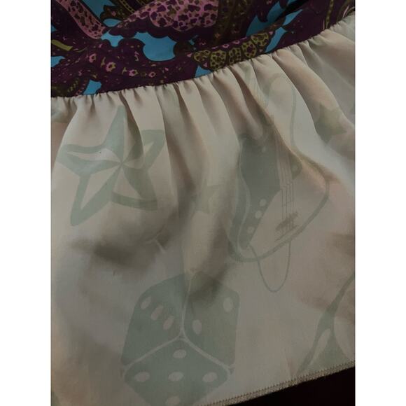 STELLA FOREST Patchwork Wrap Midi Dress Paisley Floral Polka Dot Size 38 Small S - Picture 10 of 11